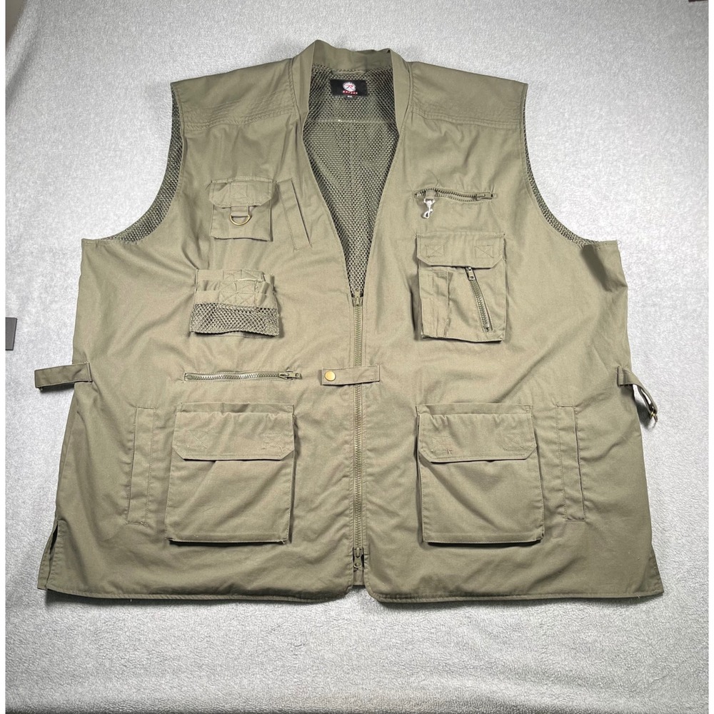 Rothco Uncle Milty Travel Vest Mens 4XL Olive Drab Multi Pocket Fishing Photo